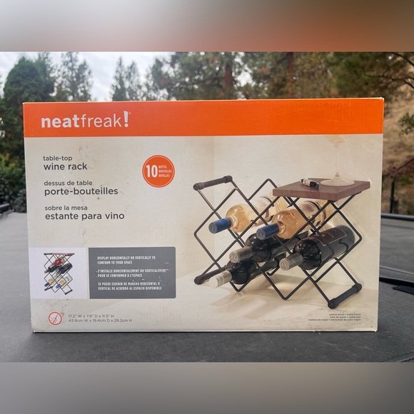 Neatfreak Table Top Walnut Wine Rack - Picture 3 of 6